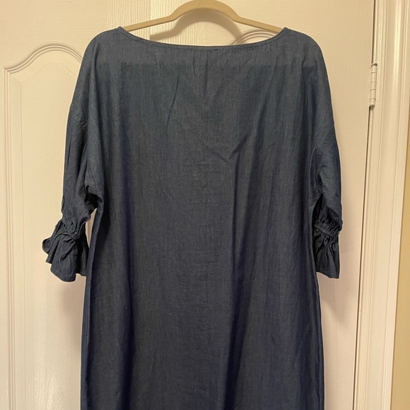Ralph Lauren denim dress. Sz Large. - Picture 2 of 3